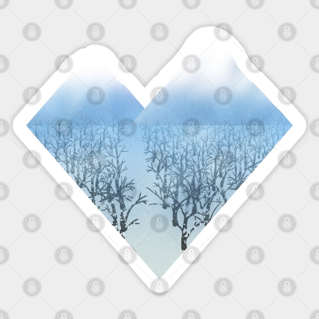 Frozen heart Sticker by CleanRain3675